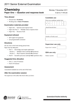 Question and response book
