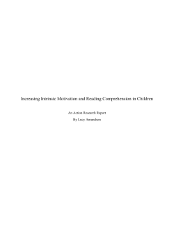 Increasing Intrinsic Motivation and Reading Comprehension in