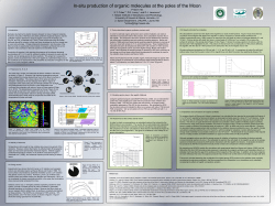 In-situ production of organic molecules at the
