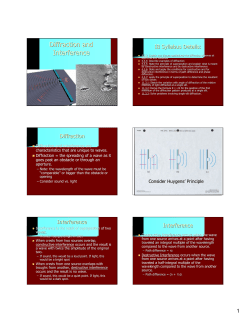 Diffraction and Interference