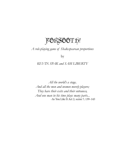 forsooth! - Spoiled Flush Games