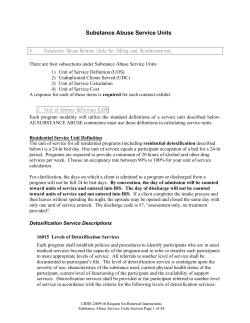 CSAS Service Units - San Francisco Department of Public Health