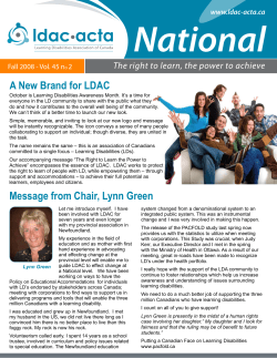 Fall Issue 2008 - Learning Disabilities Association of Canada