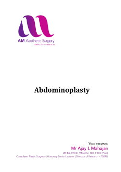Abdominoplasty brochure