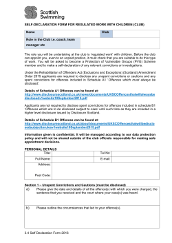 3.4 Self Declaration form