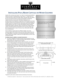 INSTALLING POLY/RESIN CAPITALS ON WOOD COLUMNS