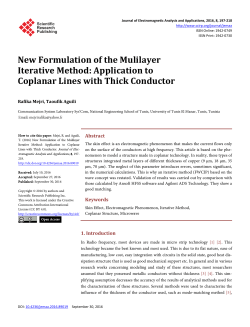 New Formulation of the Mulilayer Iterative Method