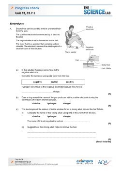 C2.7.1 - Electrolysis