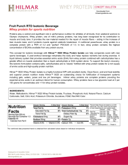 Fruit Punch RTD Isotonic Beverage Whey protein for sports nutrition