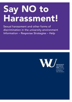 1 Sexual harassment and other forms of discrimination in the