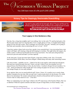 Your Legacy in One Sentence a Day