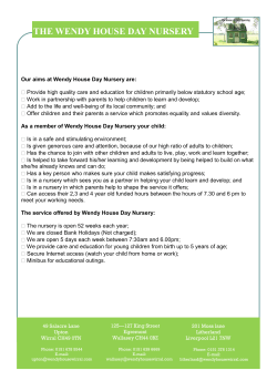 THE WENDY HOUSE DAY NURSERY