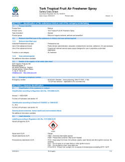 Tork Tropical Fruit Air Freshener Spray