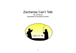Zacharias Can`t Talk