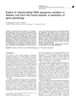 Extent of mitochondrial DNA sequence variation in Atlantic