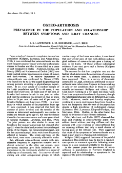 osteo-arthrosis - Annals of the Rheumatic Diseases