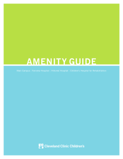 amenity guide - Cleveland Clinic