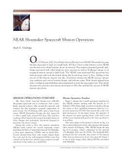 NEAR Shoemaker Spacecraft Mission Operations
