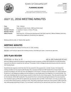 july 11, 2016 meeting minutes