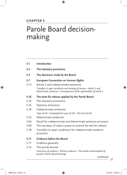 Parole Board decision- making