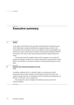 Summary - Gezondheidsraad