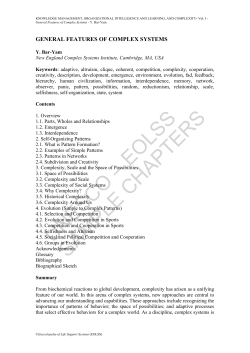 General Features of Complex Systems