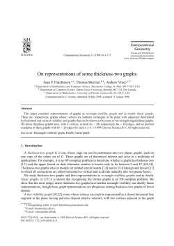 On representations of some thickness-two graphs