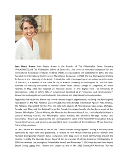 Joan Myers Brown - Joan Myers Brown is the founder of The