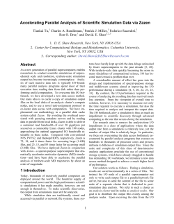Accelerating Parallel Analysis of Scientific Simulation Data via Zazen