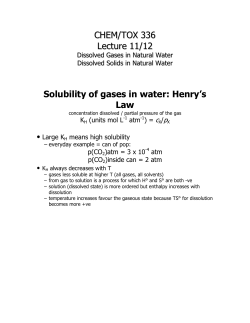 Henry`s Law