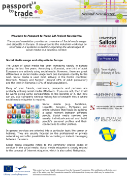 Second Newsletter - Businessculture.org