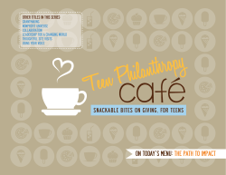 on today`s menu: the path to impact