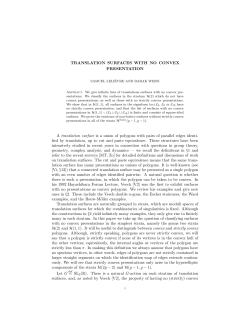 Translation surfaces with no convex presentation