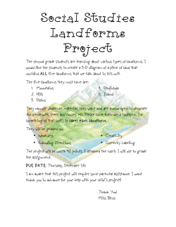 Social Studies Landforms Project - ck