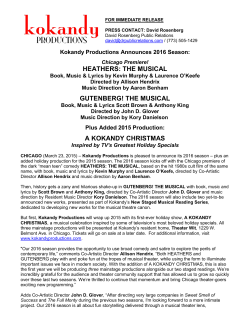 HEATHERS: THE MUSICAL GUTENBERG! THE MUSICAL A