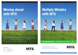 Multiply Ministry with MTS Moving ahead with MTS