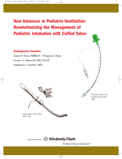 New Advances in Pediatric Ventilation