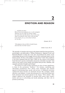 EMOTION AND REASON