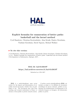 Explicit formulas for enumeration of lattice paths: basketball