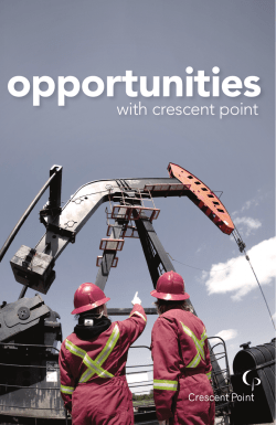 opportunities - Crescent Point