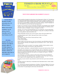 Jul 2014 Newsletter Vol 5 - No 3