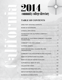 community college directory - Community College League of
