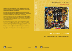 Inclusion Matters: The Foundation for Shared