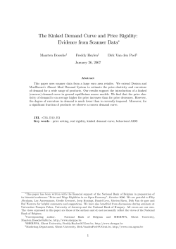 The Kinked Demand Curve and Price Rigidity: Evidence from