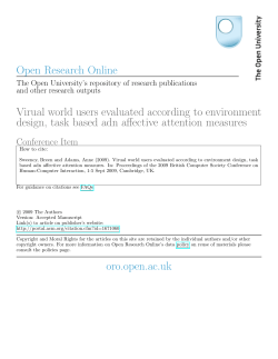 Virual world users evaluated according to environment design, task