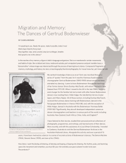 Migration and Memory