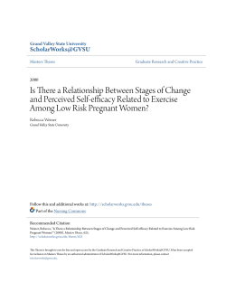 Is There a Relationship Between Stages of Change and Perceived