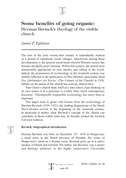 Some benefits of going organic - St Andrews Research Repository