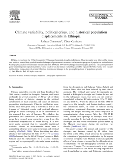 Climate variability, political crises, and historical population