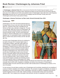 Book Review: Charlemagne by Johannes Fried